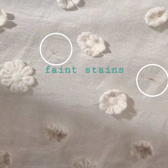 MILLY Minis Swim.Cover up 3D Flowers Ivory 100%cotton Size 10 years Beach Summer - Picture 4 of 10